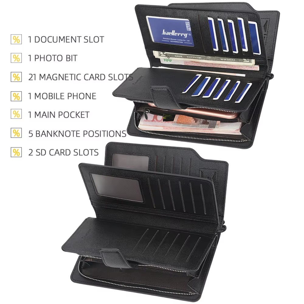 New Big Capacity Men Wallets C - Personalized Name Box recension och pris