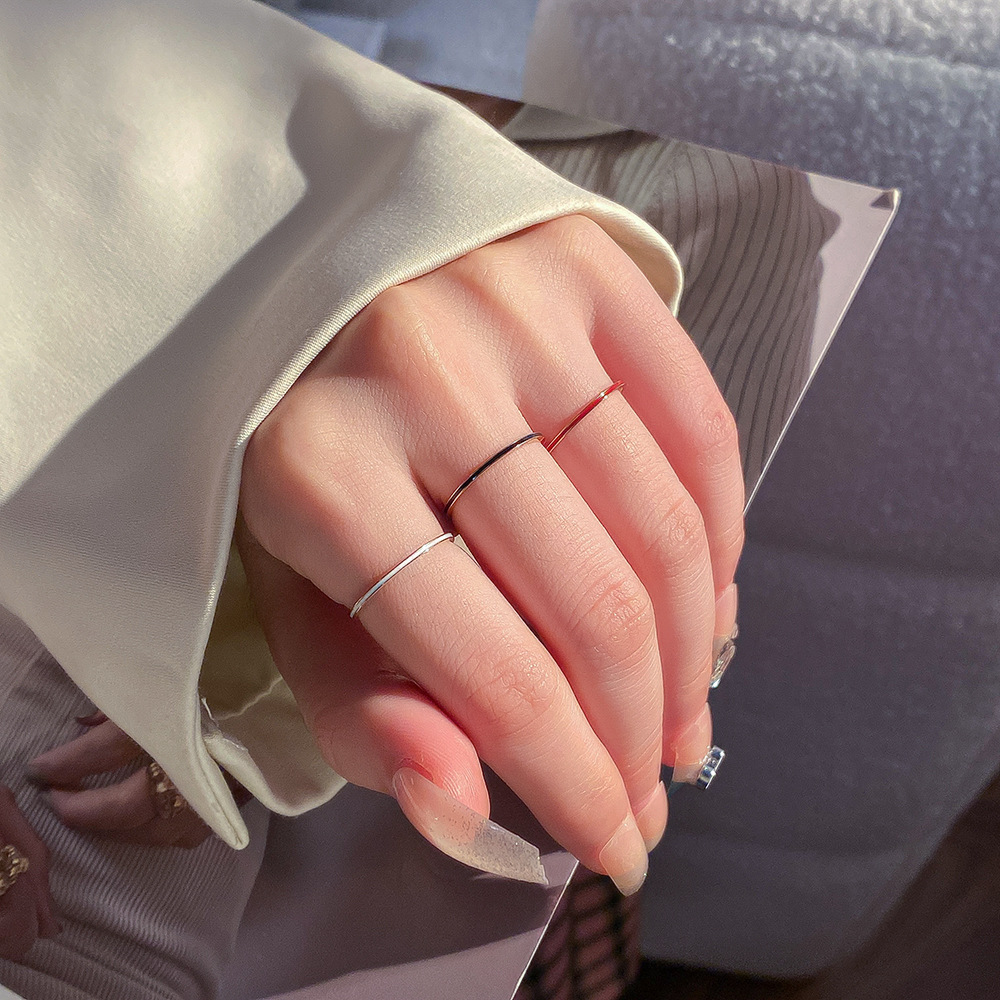 Titanium Steel Rose Gold Color - Initial Ring Custom recension och pris