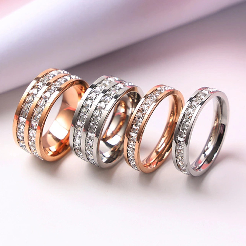 Luxury Rose Gold Color Single  - Initial Ring Custom recension och pris