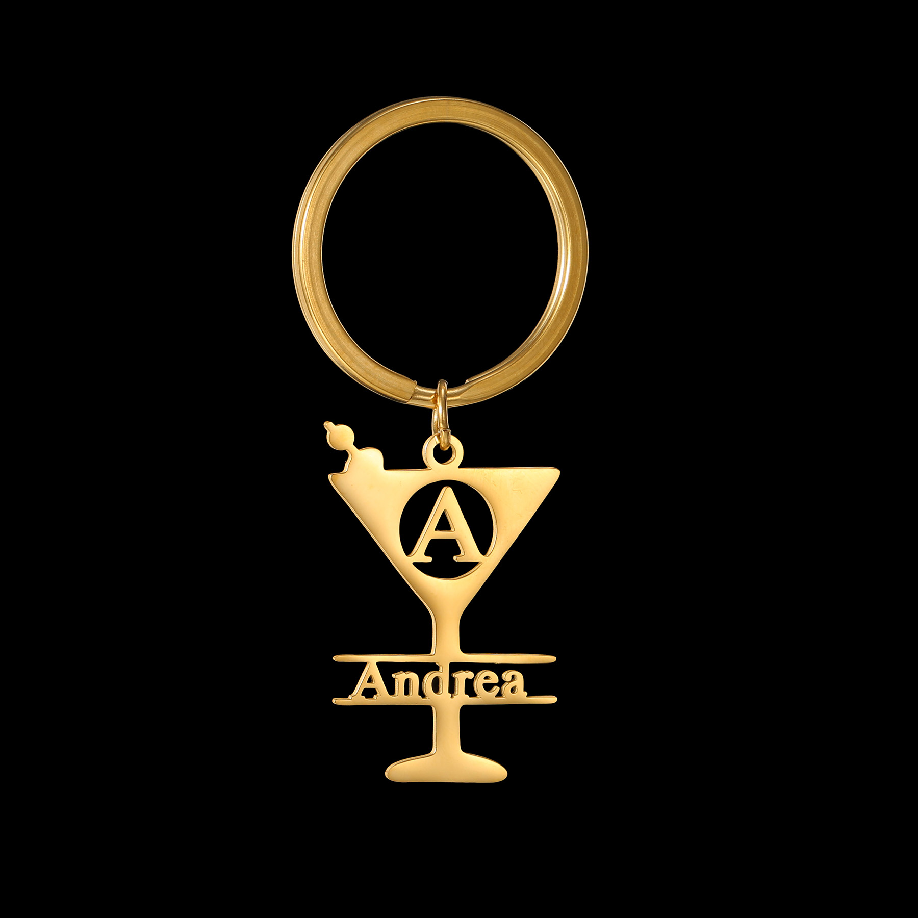 Akizoom Custom Name Big Letter - Initial Ring Custom recension och pris